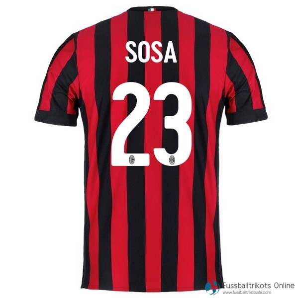 AC Milan Trikot Heim Sosa 2017-18 Fussballtrikots Günstig